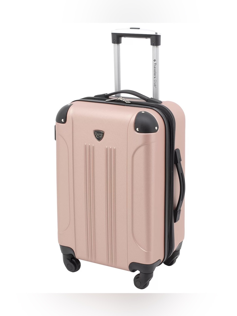 Travelers Club Suitcase rose gold